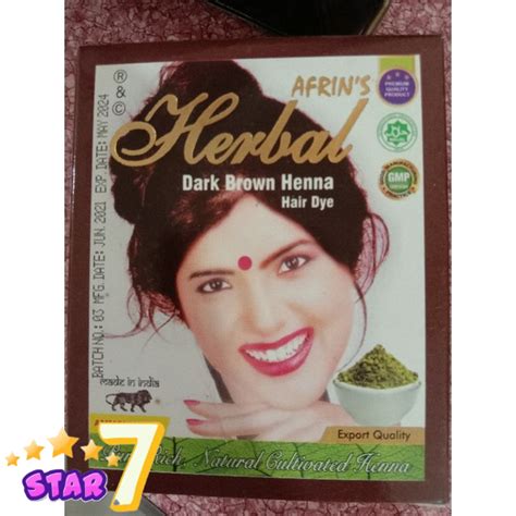 Herbal Dark Brown Henna Hair Dye Shopee Philippines