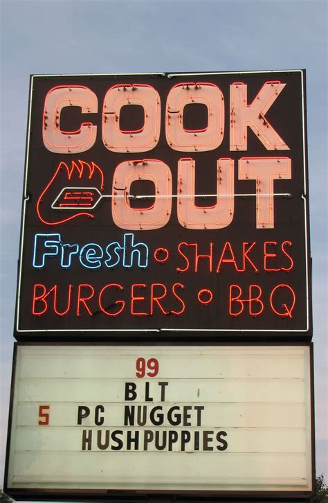 Whats On The Menu At Cook Out