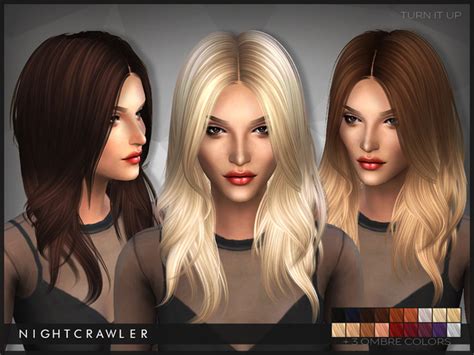 Turn It Up Hair By Nightcrawler At Tsr Sims 4 Updates
