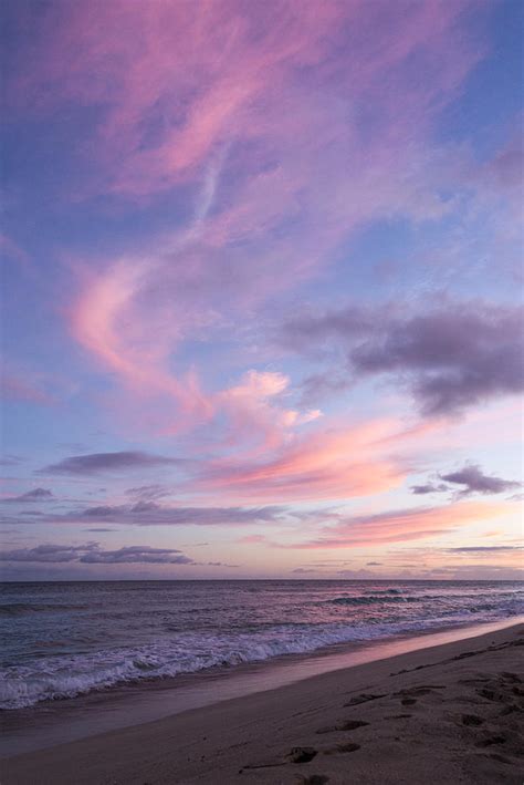 Pink Ewa Beach Sunset Oahu Hawaii Photograph By Brian Harig