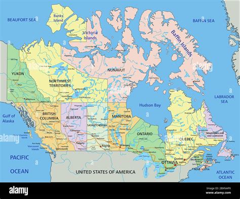 Mapa Político De Canadá Fotografías E Imágenes De Alta Resolución Alamy