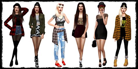 Lady Helinniel “ Come As You Are ” Grunge Sims 4 Cc