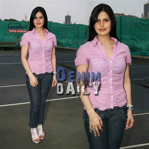 Denim Daily Zarine Khan Snapped In Skinny Jeans