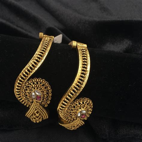 Designer Kada Gold Bride Jewelry Solid Gold Bangle Gold Jewelry