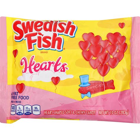 Swedish Fish Candy Heart Shaped Soft And Chewy 10 Oz Instacart
