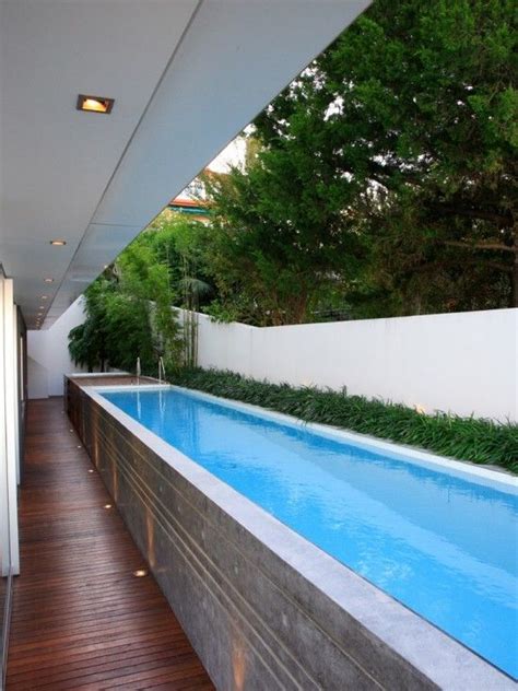 Simple Above Ground Lap Pool Design Modern Pools Outdoor Swimming