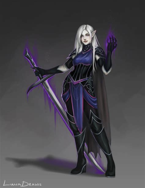 Art Drow Twilight Domain Cleric Of Eilistraee Dnd Dungeons And