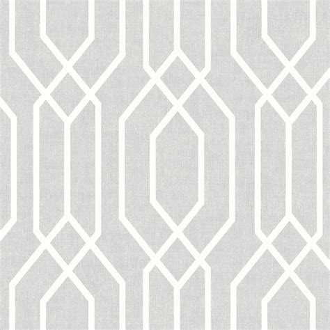 Arthouse Leaf Triangle Trellis Geometric Wallpaper Linen Effect Pastel
