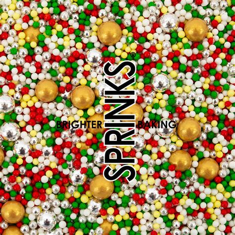 500g Its Christmas Sprinkles By Sprinks Bulk Silver Stars Vineyard