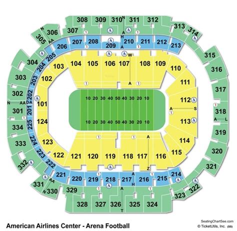 American Airlines Center Virtual Seating Map Elcho Table