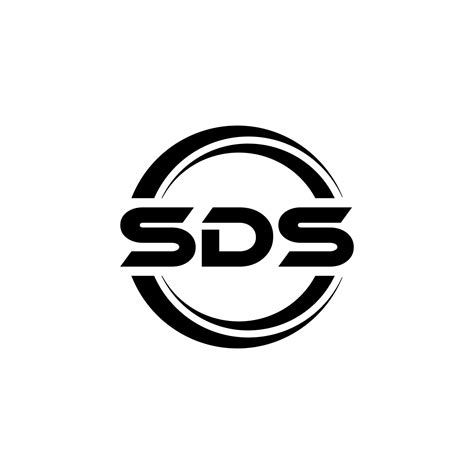 Diseño Del Logotipo De La Letra Sds En La Ilustración Logotipo