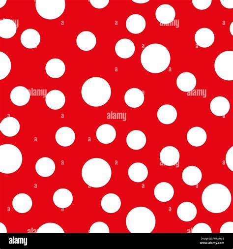 Red And White Polka Dots Dress Stock Vector Images Alamy