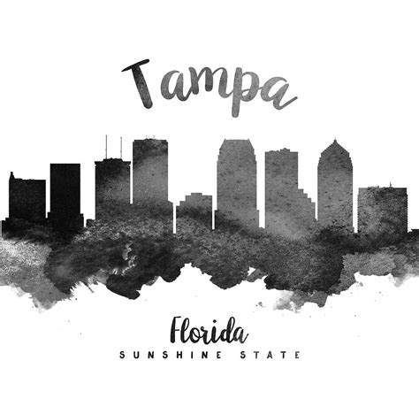 Tampa Florida Skyline 18 Painting By Aged Pixel Fine Art America