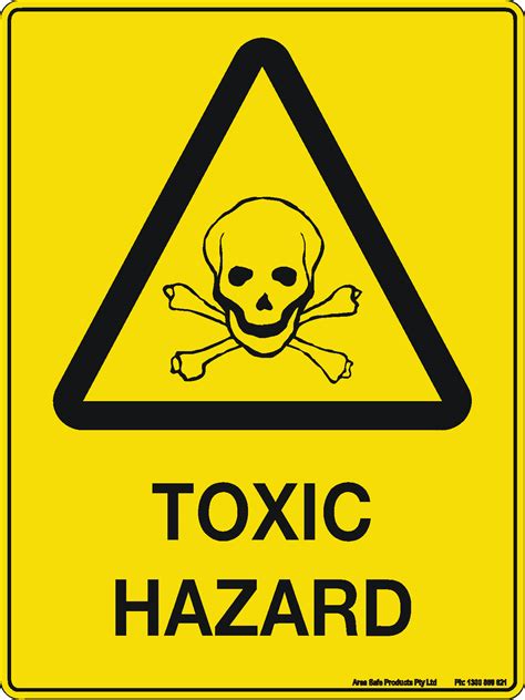 Caution Sign Toxic Hazard