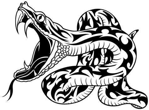 Tribal Rattlesnake Tattoos
