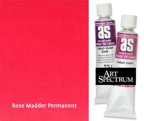 As Oil Paint S5 40ml Rose Madder Permanent Zartart Catalogue