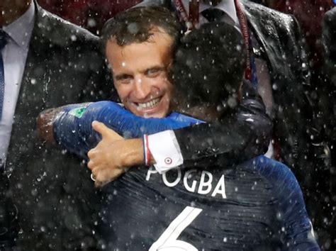 French President Can Bless His Lucky Stars Again As Les Bleus Win