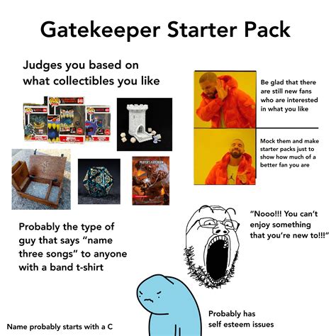 Gatekeeper Starter Pack Rstarterpacks Starter Packs Know Your Meme