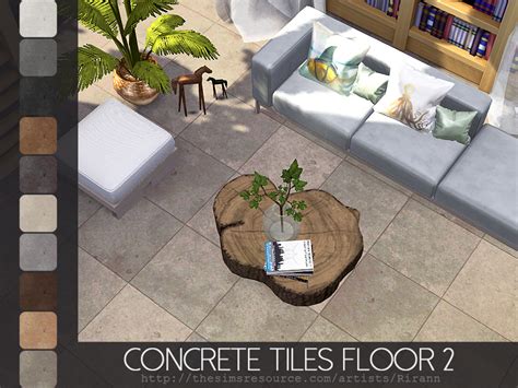 The Sims Resource Concrete Tiles Floor 2