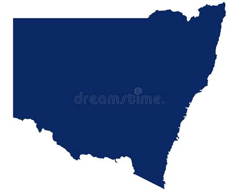 New South Wales With Map Of Australia And Road Sign Stock Vector