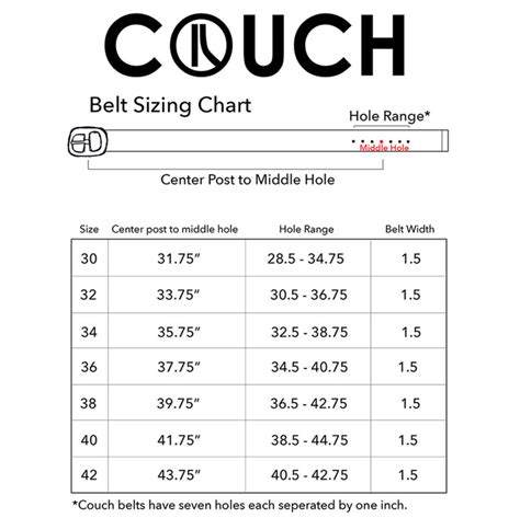 Couch Belt Sizing How To Know What Belt Size You Are Couch Guitar
