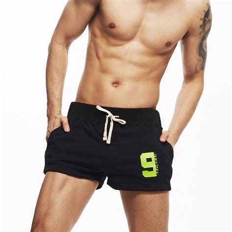 Seobean Mens Shorts Casual Summer Beach Small Cotton Home Shorts Loose Fitness Pockets Elastic
