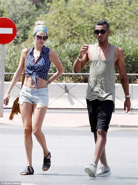 doutzen kroes shows off her toned tummy and long legs in ibiza daily