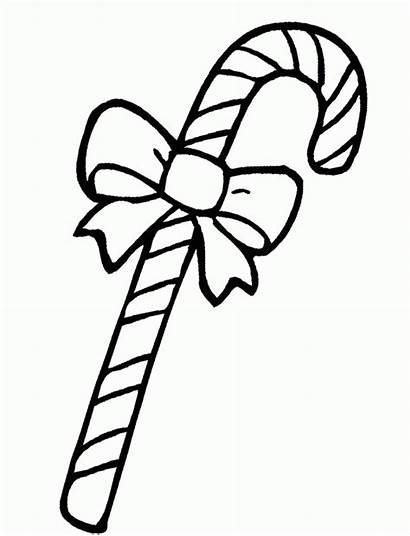 Candy Coloring Cane Clipart Canes Library