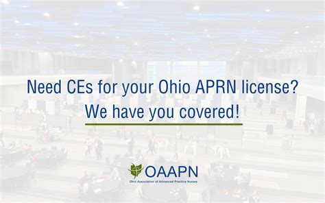 Need Ces For Your Ohio Aprn License We Have You Covered
