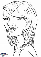 Coloring Celebrity Taylor Swift Celebrities Printable Funny Getcolorings sketch template
