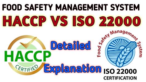 Haccp And Iso 22000 Food Safety Management System Youtube