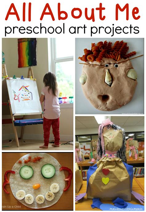 Preschool arts and crafts for your preschool classroom and homeschool preschool lessons. All about me preschool art ideas - The Measured Mom
