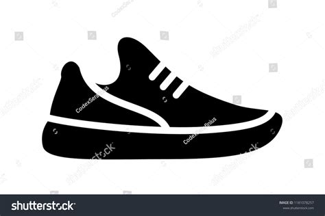 Running Shoes Icon Simple Illustration Fitness Stock Vector Royalty