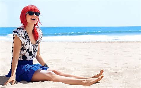 Wallpaper Women Outdoors Redhead Model Sea Beach Fashion Swimwear Clothing Vacation