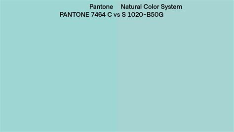 Pantone 7464 C Vs Natural Color System S 1020 B50g Side By Side Comparison