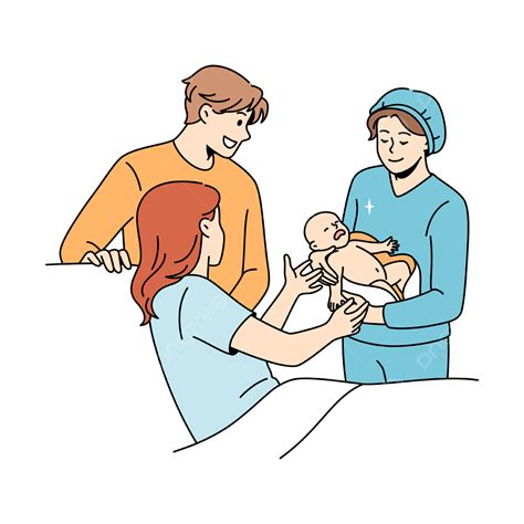 Giving Birth And Parenthood Concept Child Childbirth Doctor Png And