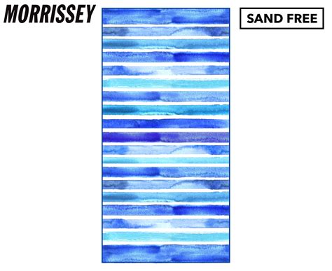 Morrissey Sand Free Microfibre Beach Towel Watercolour Stripe Catch