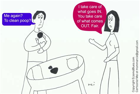 Mom NeedyZz Cartoon What S Fair When It Comes To Baby Care Eczema Blues
