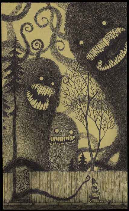 The Post It Monsters Of John Kenn Illustration Mayhem And Muse