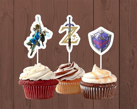 Breath of the wild has officially elevated the legend of zelda to an entirely new level that most gamers never expected to see. Legend of Zelda Cupcake Toppers, Zelda Birthday Party, Breath of the Wild | Zelda birthday ...