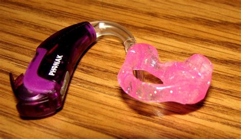 My Unique Flowers Pink And Purple Hearing Aids