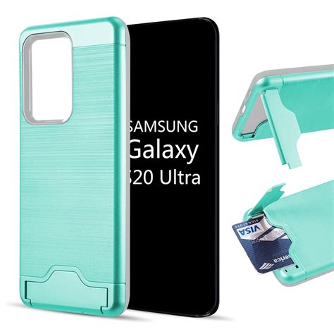 Samsung Galaxy S20 Ultra 69 Phone Case Card Holder Slot Heavy Duty