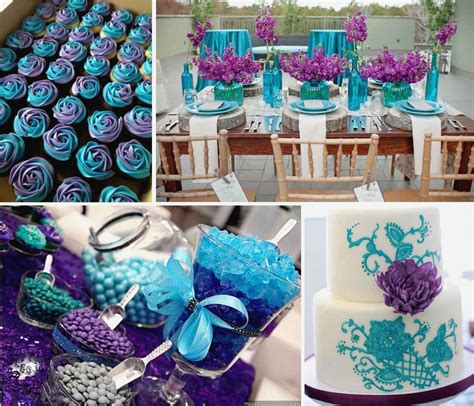 Wedding Decoration Ideas Turquoise Silver Wedding Ideas Purple And
