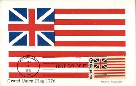 Grand Union Flag 1776 First Day Issue Cards