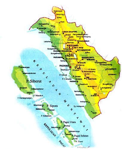 Peta Sumatra Barat Lengkap Sejarah Kita