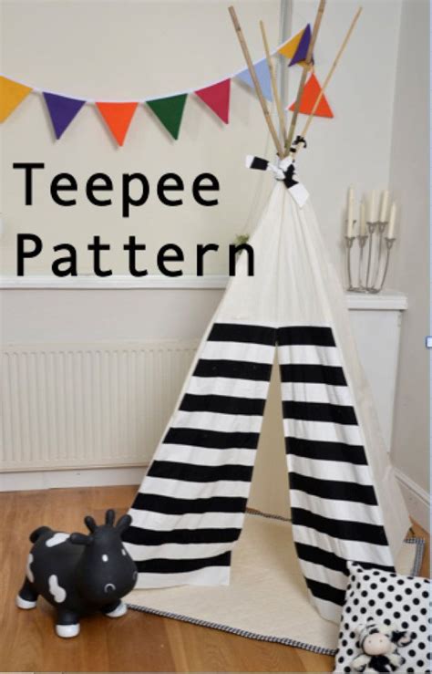 Teepee Pattern Tipi Sewing Pattern Wigwam Toy By
