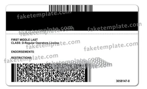 Alabama Drivers License Template V2 Fake Alabama Drivers License
