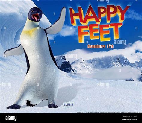 Gloria Poster Happy Feet Stock Photo Alamy