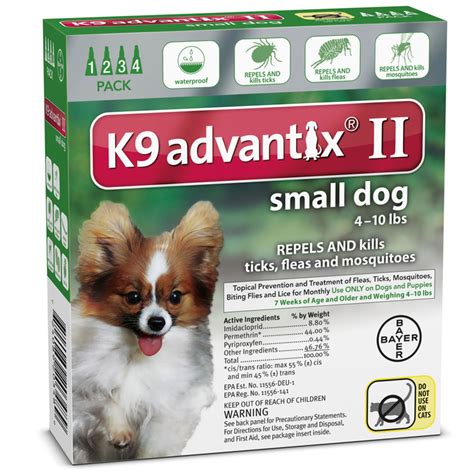 K9 Advantix Flea And Tick Treatment For Dogs 4 10 Lbs 4 Treatments