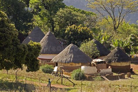 Traditional Village In South Africa Stock Photo Image Of Rural Clay